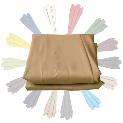 Garten-Sonnenschirmbezüge, Sonnenschirm-Ersatzdach 6/8 Rippen 200-350cm Mehrfarbig(Khaki,8ribs-270cm(8.8ft)) von HIFRQVVC