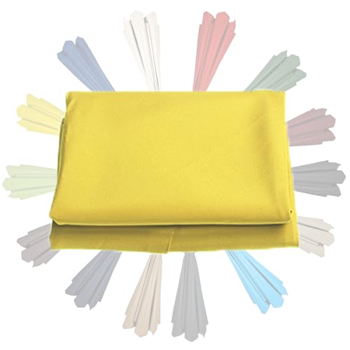 Garten-Sonnenschirmbezüge, Sonnenschirm-Ersatzdach 6/8 Rippen 200-350cm Mehrfarbig(Yellow,6ribs-250cm(8.2ft)) von HIFRQVVC
