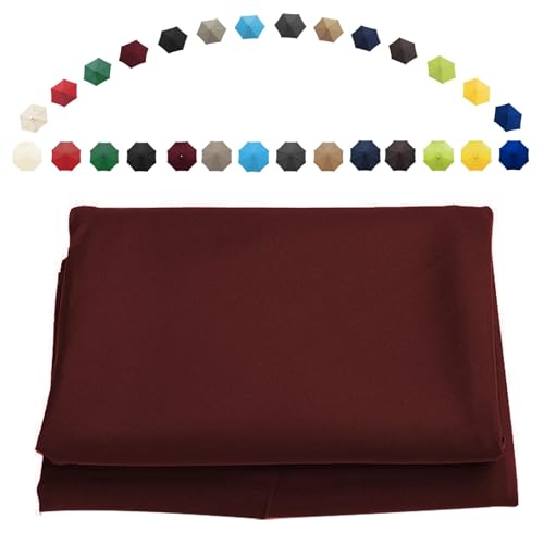 Garten-Sonnenschirmbezüge, Terrassenschirm, Gartenschirm, Ersatzdach, 200–350 cm, 6 oder 8 Rippen, Mehrfarbig(Burgundy,8ribs-300cm(9.8ft)) von HIFRQVVC
