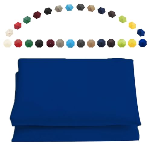 Garten-Sonnenschirmbezüge, Terrassenschirm, Gartenschirm, Ersatzdach, 200–350 cm, 6 oder 8 Rippen, Mehrfarbig(Sapphire,8ribs-200cm(6.5ft)) von HIFRQVVC