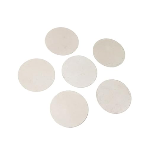 Glimmer-Isolierfolie, Transparente, runde Naturglimmerblätter, Dicke 0,025–0,1 mm, Durchmesser 19–40 mm, 50 Stück(40x0.07mm) von HIFRQVVC