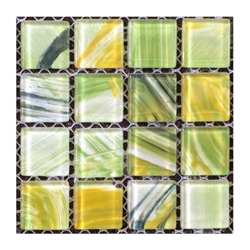 HIFRQVVC Abziehbare Wandfliesen Holz, 3D-Mosaik-Wandfliesen, wasserfest, for Abziehen und Aufkleben, mehrfarbig, 10 x 10 cm, 20 Stück(D) von HIFRQVVC