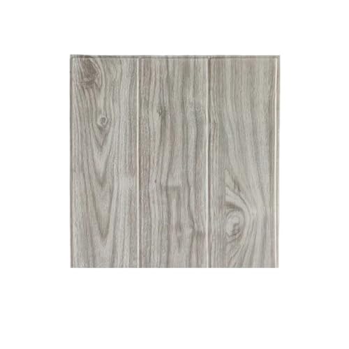 HIFRQVVC Abziehbare Wandfliesen Holz, DIY Peel and Stick 3D Wandfliesen 35 x 35 cm wasserdicht Multicolor Packung mit 5 oder 10(Grey Oak,10pcs 35X35cm) von HIFRQVVC