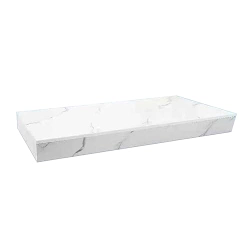 HIFRQVVC Sockel Ständer Sockel, Quadratische Podestständer, Sockelständer for Event-Dekor-Displays, Plattformbasis for Modelldisplays in Sand for Bekleidungsgeschäfte zu Hause(White,100x40x10cm) von HIFRQVVC