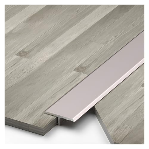 HIFRQVVC T-Profil-Bodenübergangsleisten, Aluminium T-Formteil Bodenübergangsstreifen Schwellenabdeckung 3er-Pack Mehrfarbig Mehrere Größen(Rose Gold,2CM*270cm(3 * 90cm)) von HIFRQVVC