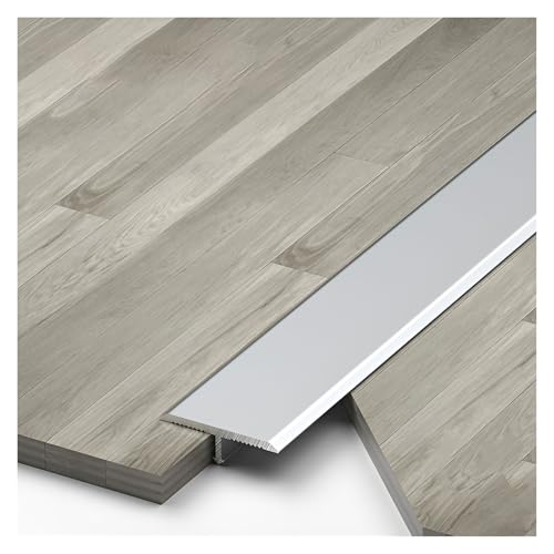 HIFRQVVC T-Profil-Bodenübergangsleisten, Aluminium T-Formteil Bodenübergangsstreifen Schwellenabdeckung 3er-Pack Mehrfarbig Mehrere Größen(White,2CM*270cm(3 * 90cm)) von HIFRQVVC