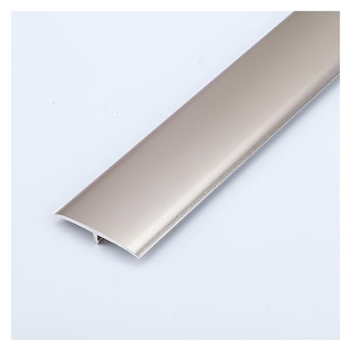 HIFRQVVC T-Profil-Bodenübergangsleisten, Tür Teppich Fliesen Boden Aluminium T Formteil Übergangsleiste Selbstklebend 1,3 in x 90 cm (3 ft) Multicolor(Champagne) von HIFRQVVC
