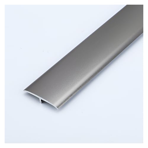 HIFRQVVC T-Profil-Bodenübergangsleisten, Tür Teppich Fliesen Boden Aluminium T Formteil Übergangsleiste Selbstklebend 1,3 in x 90 cm (3 ft) Multicolor(Dark Gray) von HIFRQVVC