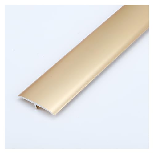 HIFRQVVC T-Profil-Bodenübergangsleisten, Tür Teppich Fliesen Boden Aluminium T Formteil Übergangsleiste Selbstklebend 1,3 in x 90 cm (3 ft) Multicolor(Gold) von HIFRQVVC