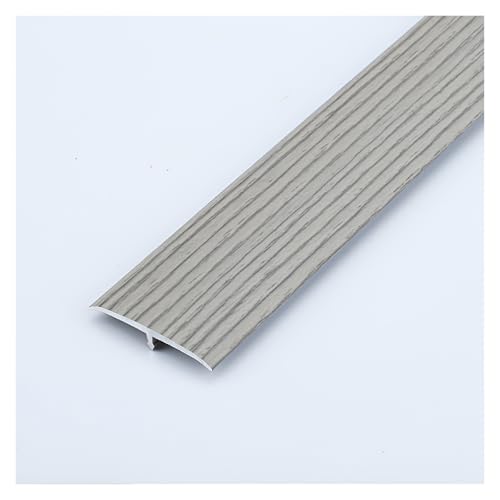 HIFRQVVC T-Profil-Bodenübergangsleisten, Tür Teppich Fliesen Boden Aluminium T Formteil Übergangsleiste Selbstklebend 1,3 in x 90 cm (3 ft) Multicolor(Grey) von HIFRQVVC