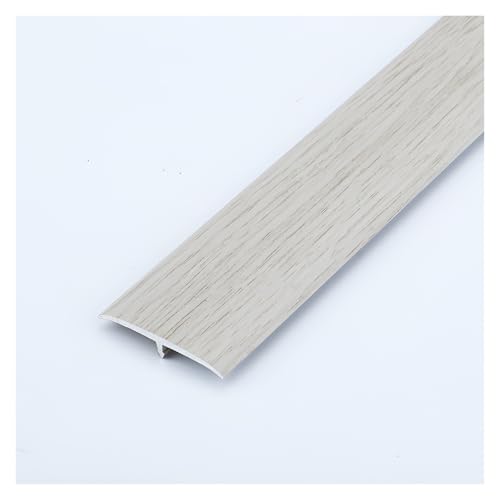 HIFRQVVC T-Profil-Bodenübergangsleisten, Tür Teppich Fliesen Boden Aluminium T Formteil Übergangsleiste Selbstklebend 1,3 in x 90 cm (3 ft) Multicolor(Light Gray) von HIFRQVVC