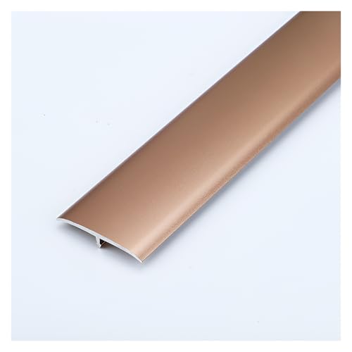 HIFRQVVC T-Profil-Bodenübergangsleisten, Tür Teppich Fliesen Boden Aluminium T Formteil Übergangsleiste Selbstklebend 1,3 in x 90 cm (3 ft) Multicolor(Rose Gold) von HIFRQVVC
