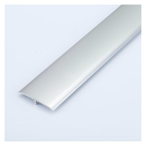 HIFRQVVC T-Profil-Bodenübergangsleisten, Tür Teppich Fliesen Boden Aluminium T Formteil Übergangsleiste Selbstklebend 1,3 in x 90 cm (3 ft) Multicolor(Silver) von HIFRQVVC