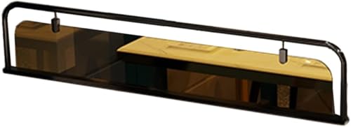 HIFRQVVC Trennwände für Essbereiche, Edelstahl-Glasraumteiler for die Essbereich-Mehrfarbenmehrfachgrößen(Black,100x30cm) von HIFRQVVC