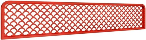 HIFRQVVC Trennwände für Essbereiche, Freistehende Trennwand aus Eisen, hohl, for Restaurants, dekorative Trennwand, 30/50 x 50–120 cm, Mehrfarbig, 1 Stück(Rosso,30x80cm) von HIFRQVVC