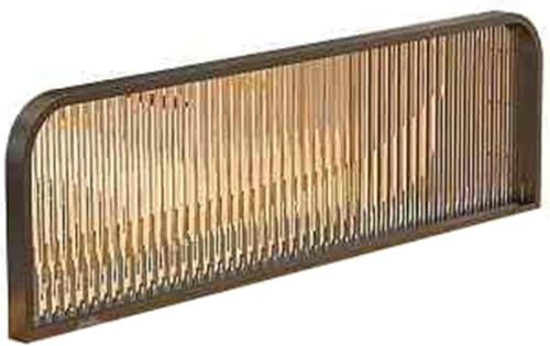 HIFRQVVC Trennwände für Essbereiche, Freistehender Sichtschutzteiler for Tischplatten, gehärtetes Milchglas, Eisenrahmen, Mehrfarbig, mehrere Größen(Black,100x30cm) von HIFRQVVC