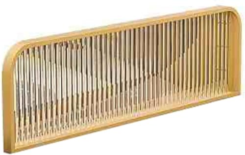 HIFRQVVC Trennwände für Essbereiche, Freistehender Sichtschutzteiler for Tischplatten, gehärtetes Milchglas, Eisenrahmen, Mehrfarbig, mehrere Größen(Gold,100x30cm) von HIFRQVVC