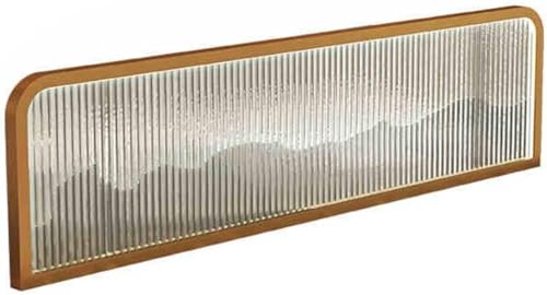 HIFRQVVC Trennwände für Essbereiche, Glas-Edelstahl-Essbereich-Teiler Multicolor Mehrere Größen(Gold,100x45cm) von HIFRQVVC