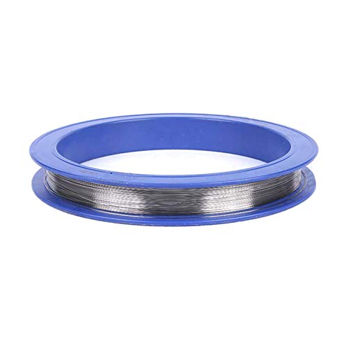 HIFRQVVC Wolfram Draht,Wolfram Feindraht, Reines Metall Durchmesser 0,4-2 mm Geeignet for Hochtemperaturelektroden von elektrischen Lichtquellen(Size:0.4mm*1m) von HIFRQVVC