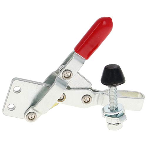 Horizontale Schnellspannklemme, Horizontaler Kniehebelspanner 102BI, Stangenöffnung 90/110 Grad, 90 kg, rot, Schnellverschluss(1pcs) von HIFRQVVC