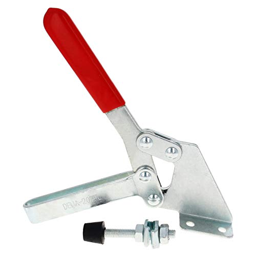 Horizontale Schnellspannklemme, Verstellbarer Kniehebelspanner Horizontal Modell 202FL 227kg 100° 80°(100 80 227 1pcs 202FL) von HIFRQVVC