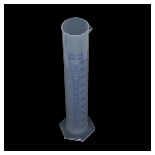 Labor Messgerät. 1000 ml 1 ml graduierter durchscheinender Messzylinder aus Kunststoff for das Labor von HIFRQVVC