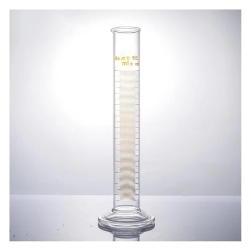 Labor Messgerät. 1000 ml Messzylinder aus Borosilikatglas mit 10 ml-Graduierungen, ±1% Toleranz, 68 mm x 430 mm, Labor von HIFRQVVC