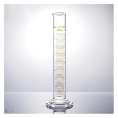 Labor Messgerät. 500 ml Messzylinder aus Glas mit Ausguss, Graduierung und runder Basis, Laborausrüstung von HIFRQVVC