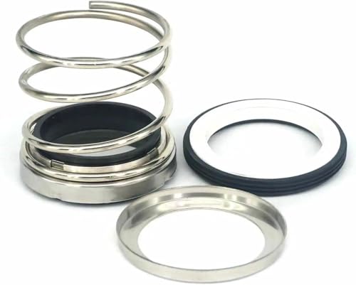 Mechanische Wasserpumpenwellendichtung, 35/38/40/43/45/50mm SIC/Carbon Ring NBR Dichtung Mechanische Dichtung Welle Dichtung Wasserdichtung Einzelne Spule Feder for Wasserpumpe 560(45mm) von HIFRQVVC
