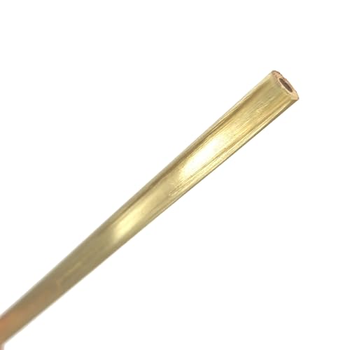 Messing-Rundrohr, Packung mit 1 Messingrohr, verschiedene Größen(3x0.75x27mm) von HIFRQVVC