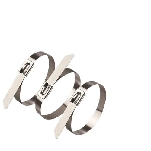 Metall-Kabelbinder, 10/20/50/100 Stück 304 SS Kabelbinder 7,9 mm 100–1000 mm Verriegelung Auspuff Wrap Abdichtung(600mm (23.62inch)) von HIFRQVVC