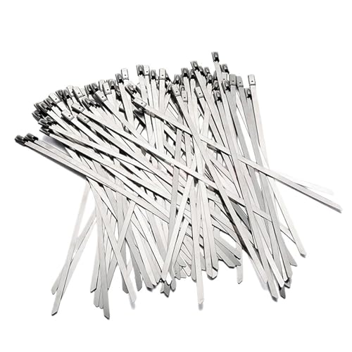 Metall-Kabelbinder, Kabelbinder 10er-Pack GHG-10 10mm Breite Edelstahl selbstsichernd mehrere Längen(Ghg-10x150 10pcs) von HIFRQVVC