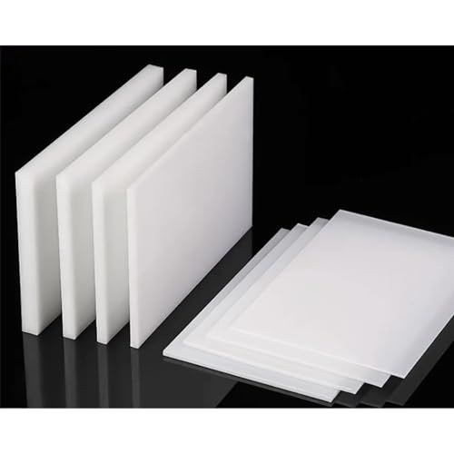 Nylonplatte, Polypropylene Sheets PP Sheets White Multiple Sizes 1-20mm Thickness Pack of 2-5Pcs(150X200X8mm 2Pcs) von HIFRQVVC