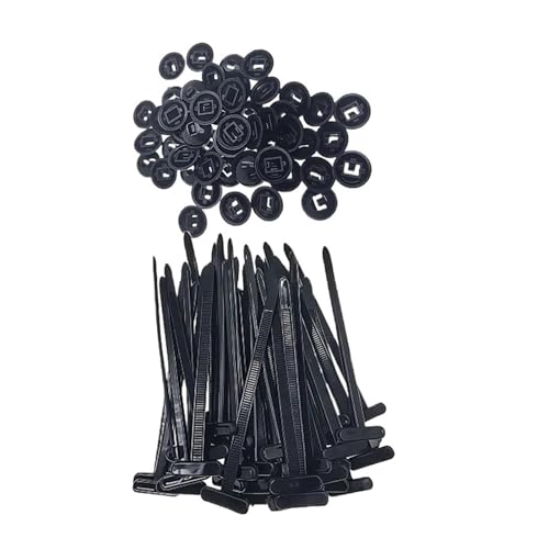 Plastikbänder, Nylon Universal Kabelbinder Schnallen for Auto Verschluss Schraube Ersatz Clips Mehrere Größen(10set) von HIFRQVVC