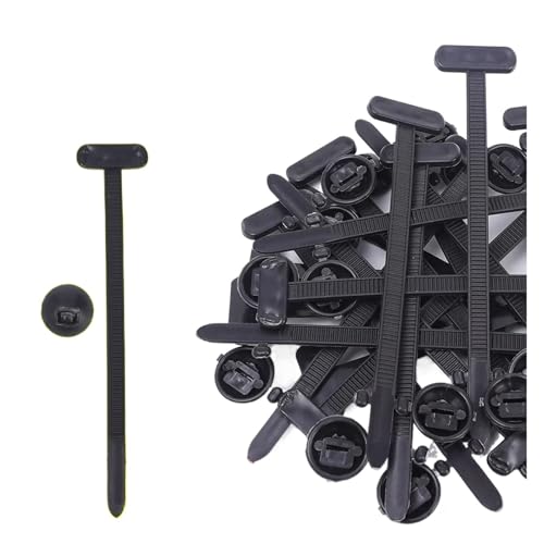 Plastikbänder, Selbstsicherndes Nylon-Kabelbinder-Clip-Set for Kfz-Befestigungen, Packung mit mehreren Größen(300set- (600pcs)) von HIFRQVVC