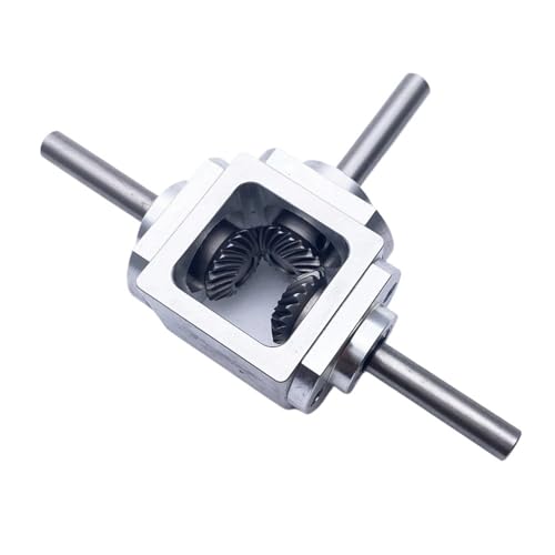 Rechtwinkliges Kegelradgetriebe, 1 zu 1 Spiralkegelgetriebe, 1 Modul, 20 Zähne, 10 mm Loch, rechtwinklige Übertragung, doppelte Ausgangswelle Rechtwinkliges Kegelradgetriebe, 1 zu 1 Spiralkegelgetriebe, 1 Modul, 20 Zähne, 10 mm Loch, rechtwinklige Übertragung, doppelte Ausgangswelle von HIFRQVVC