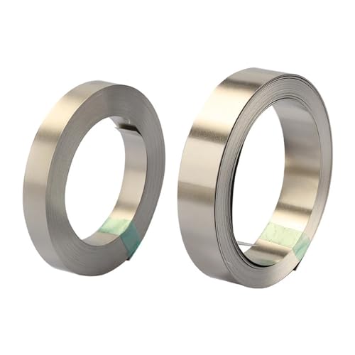 Reines Nickel-Metall, 2er-Pack Nickelstreifen for Li-Ionen-Akku, Silber, 0,3 mm Dicke x (3 – 30) mm Breite x 10 m Länge(0.3mmx5mmx10m) von HIFRQVVC