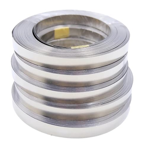 Reines Nickel-Metall, Packung mit 5 Nickelstreifen, Silber, mehrere Größen, for die Galvanisierung von Li-Ionen-Batterien(0.15x8x10000mm) von HIFRQVVC
