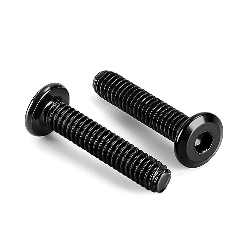 Sechskantschrauben, Edelstahl-Innensechskantschrauben mit flachem Kopf, 5/16-18 x 3 Zoll, Schwarz, 10 Stück(5/16-18 x 1-1/2") von HIFRQVVC