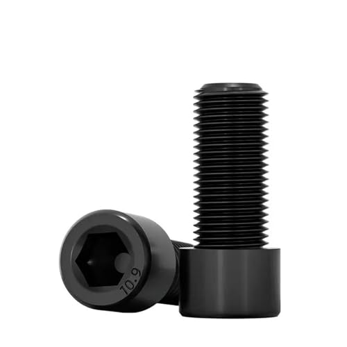 Sechskantschrauben, Innensechskantschrauben aus Kohlenstoffstahl der Güteklasse 10.9, mehrere Größen, Sechskantschrauben mit feinem Gewinde(M12x1.5x50 F10pcs) von HIFRQVVC