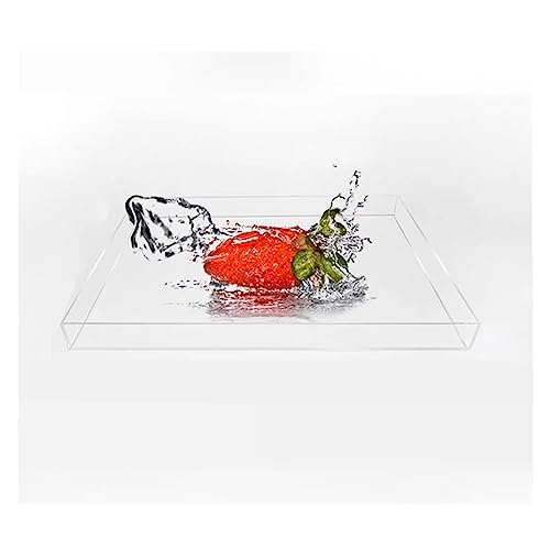 Serviertablett aus Acryl, Acryl Fotografie Shooting Tablett Display Fall Lagerung Box Klar 50x(10-30) x10cm(50x10cm(19.7x3.9in)) von HIFRQVVC