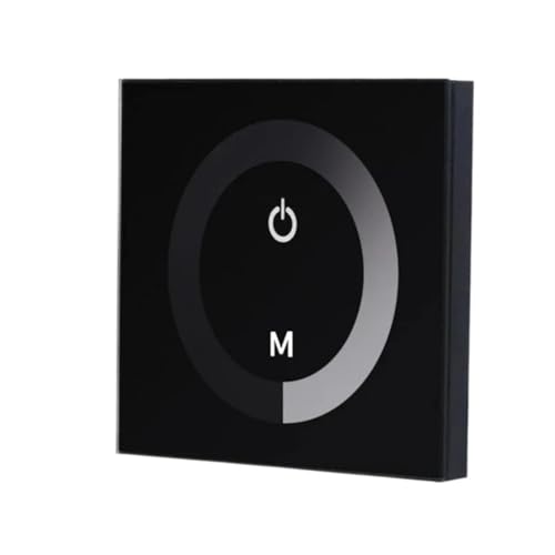 Smart Touch Light Switch, 12 v-24 v Touch Panel Led-leuchten Dimmer Smart Controller Wand Schalter Lichter Controller Dc Panel Touch schalter Hardware(Black) von HIFRQVVC