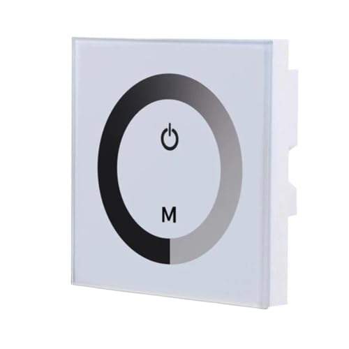 Smart Touch Light Switch, 12 v-24 v Touch Panel Led-leuchten Dimmer Smart Controller Wand Schalter Lichter Controller Dc Panel Touch schalter Hardware(White) von HIFRQVVC