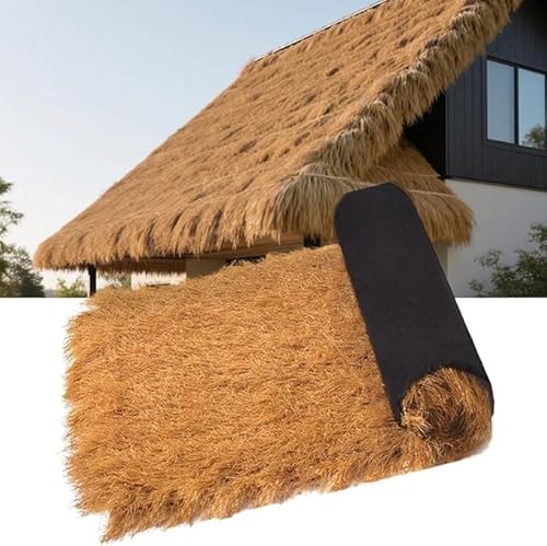 Synthetisches Strohdach, PE-Strohrolle for Tiki-Hütten, Überdachung, Palapa-Rollo, Terrassendekoration, 1 m Breite, mehrere Größen(1 * 4m(3.2 * 13.1ft)) von HIFRQVVC
