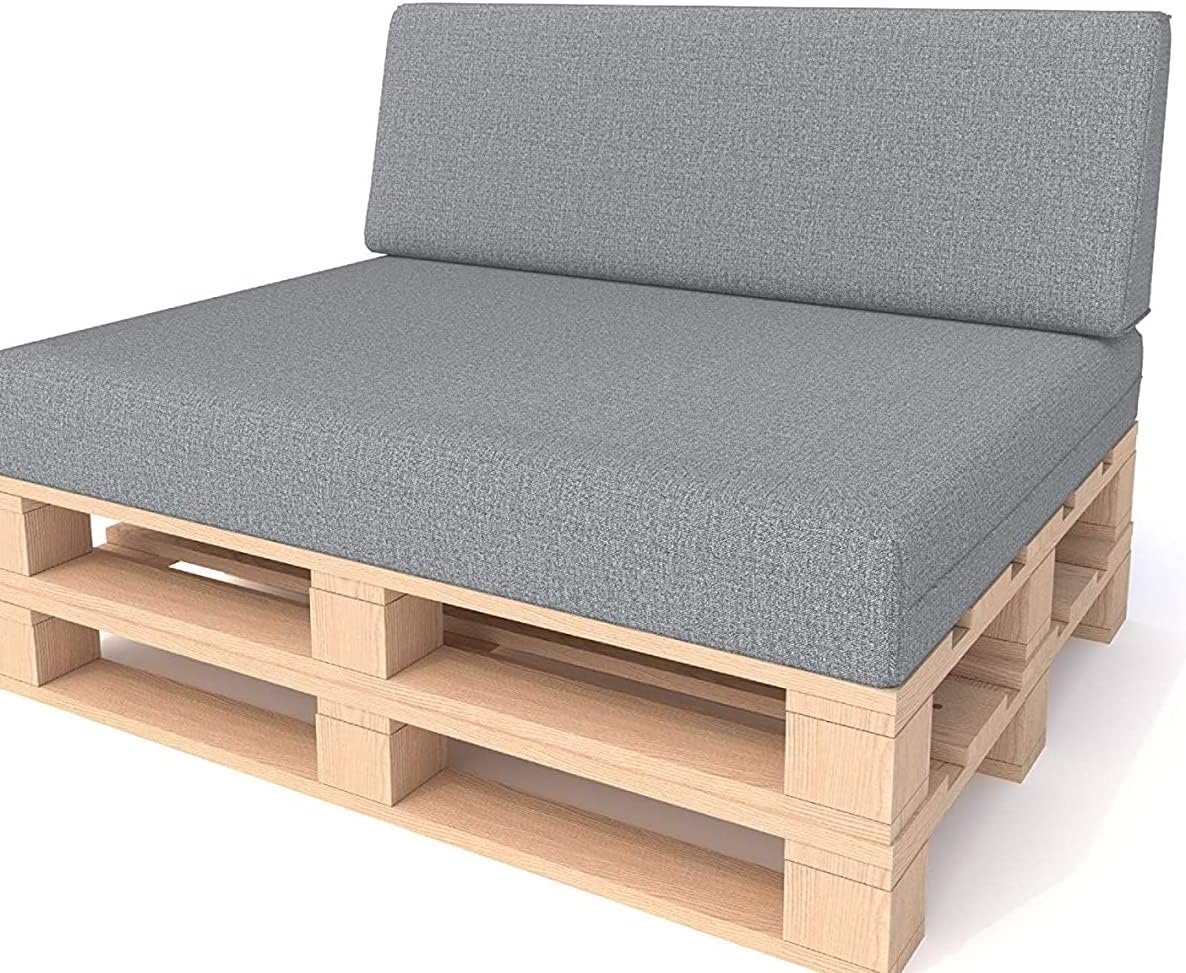 HIGH LIVING Palettenkissen Kaltschaum-Flachschaum-Palettenkissen,2-und8-teiliges Set,Palettensofa von HIGH LIVING