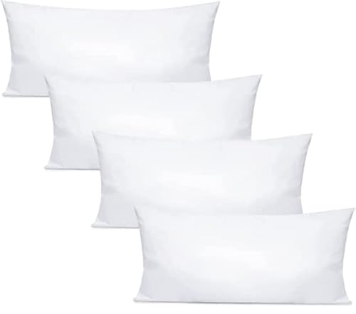 HIGH LIVING Kissen 4er Set Füllkissen - waschbares Innenkissen für Allergiker geeignet, wasserdicht dekorativ, Premium Kissenset für Schlafzimmer, Wohnzimmer, Bett, Sofa, Anti-Allergie, Kopfkissen von HIGH LIVING