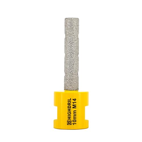 Diamant Fingerfräser Durchmesser,HIGHDRIL 10mm M14 Gewinde Vergrößerung Vorhandener Löcher in Porzellan Keramik Marmor Granit von HIGHDRIL