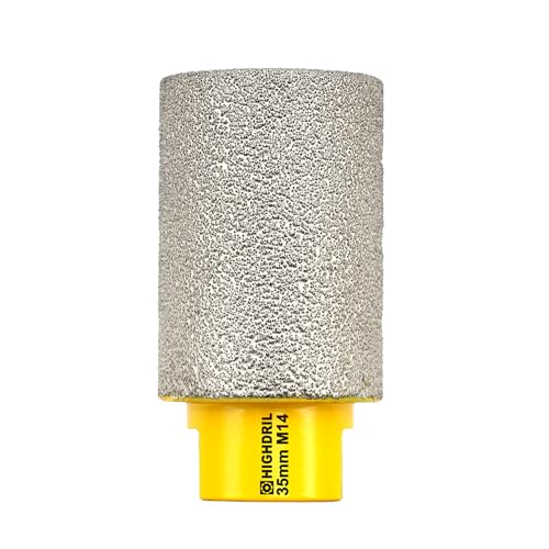 Diamant Fingerfräser Durchmesser,HIGHDRIL 35mm M14 Gewinde Vergrößerung Vorhandener Löcher in Porzellan Keramik Marmor Granit von HIGHDRIL