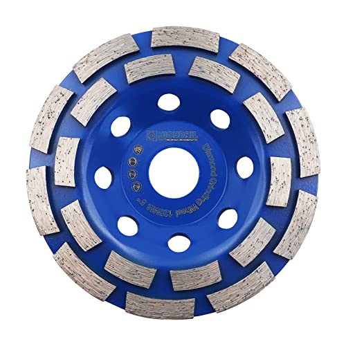 Diamant Schleiftopf,HIGHDRIL 125MM Turbo Diamanttopfschleifer Schleifscheibe für Beton Mauerwerk Granit Marmor Naturstein von HIGHDRIL