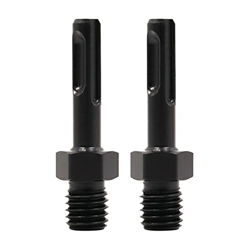 HIGHDRIL Adapter für Kernbohrer – 2 Stück M14 Gewinde auf SDS Plus Schaft,Kernbohrer Adapter – M14 Außengewinde auf SDS Plus Schaft für Hammerbohrer von HIGHDRIL